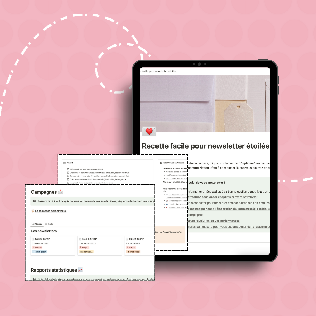 Visuel structure stratégie newsletter