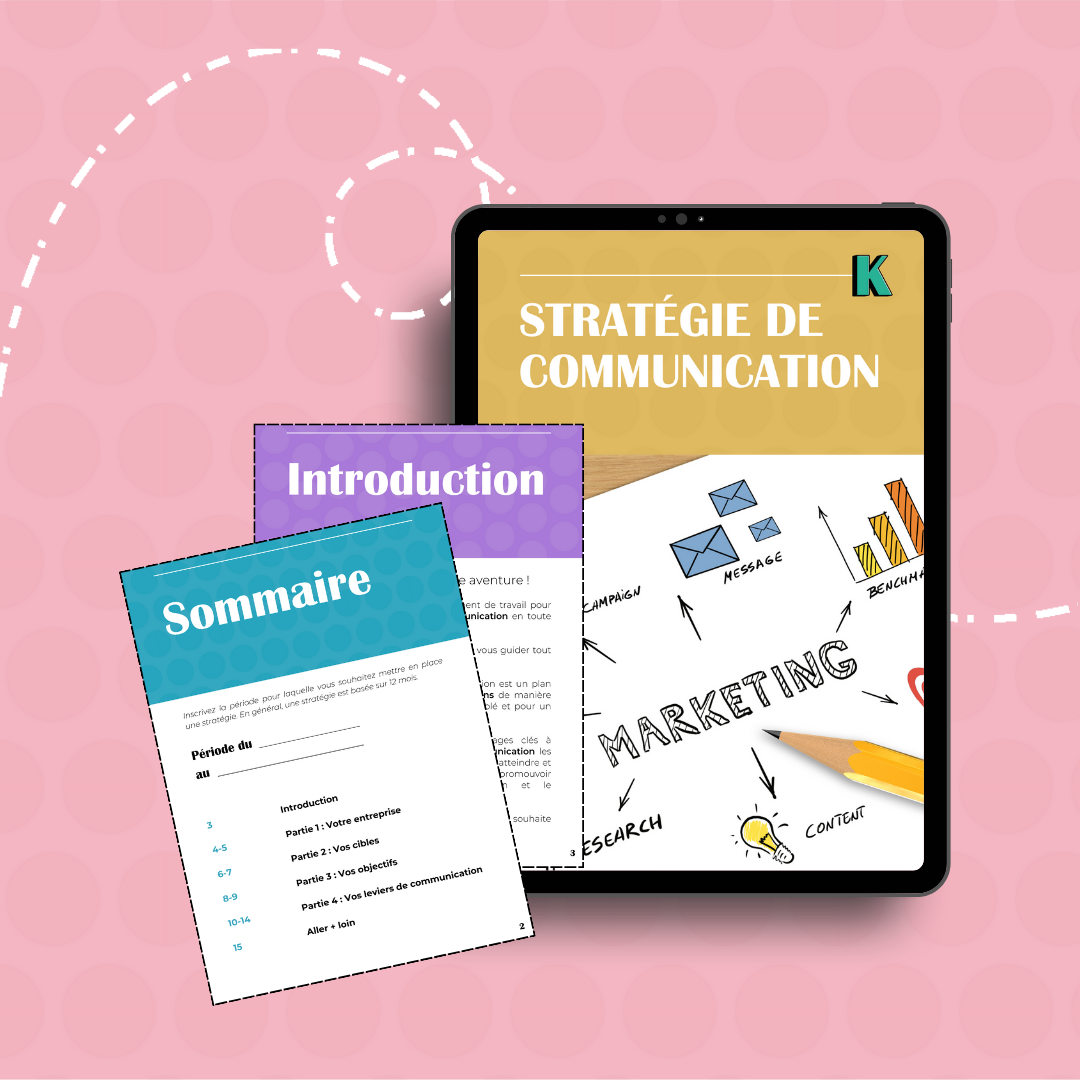 Visuel guide stratégie de communication