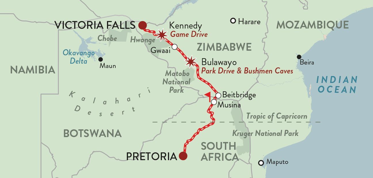 Victoria Falls to Pretoria 11