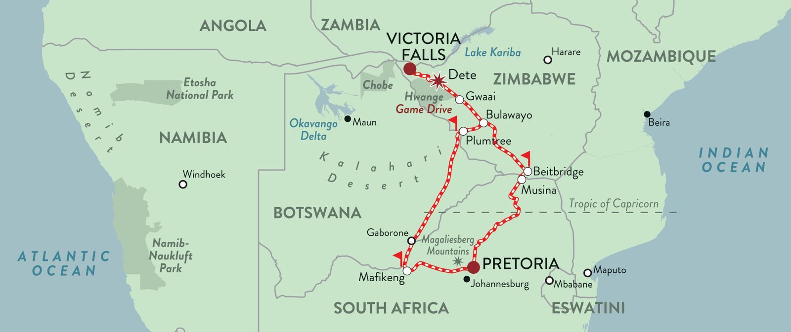 Pretoria to Victoria Falls 11