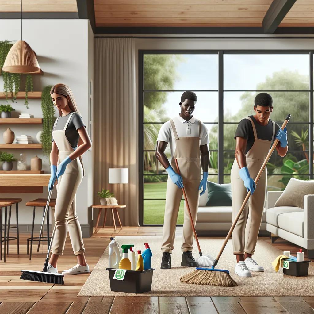 Babcock Cleaning Services cleaning crew cleaning a home in Babcock Ranch, FL