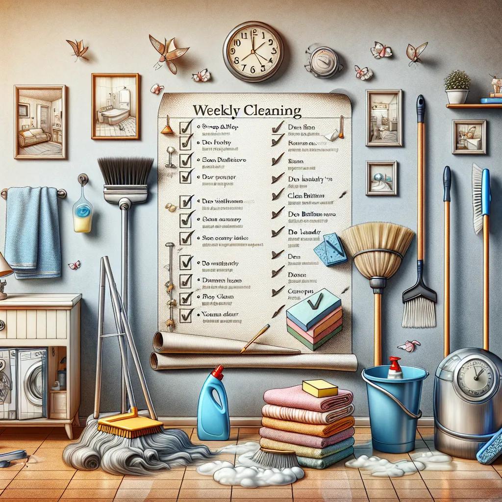 Essential Tasks for Your Weekly Cleaning Plan