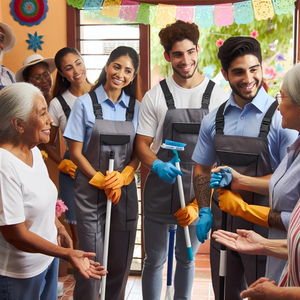 Babcock Cleaning team participating in a community event