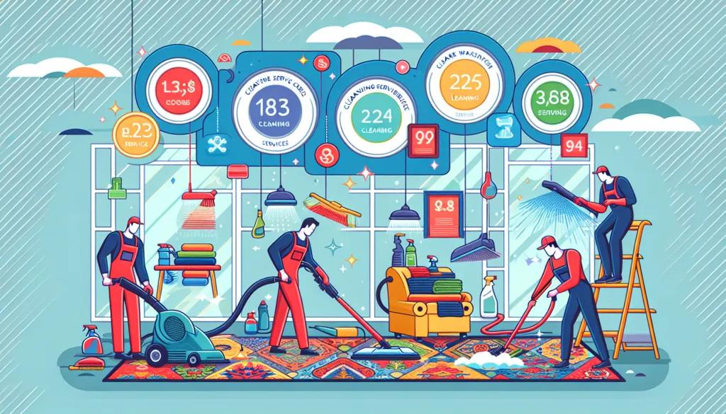 An illustration of additional cleaning services with associated costs.