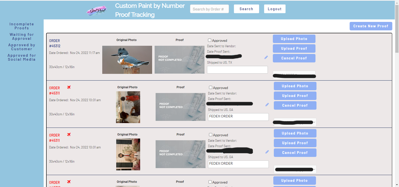 Just Paint by Number No Code Dashboard
