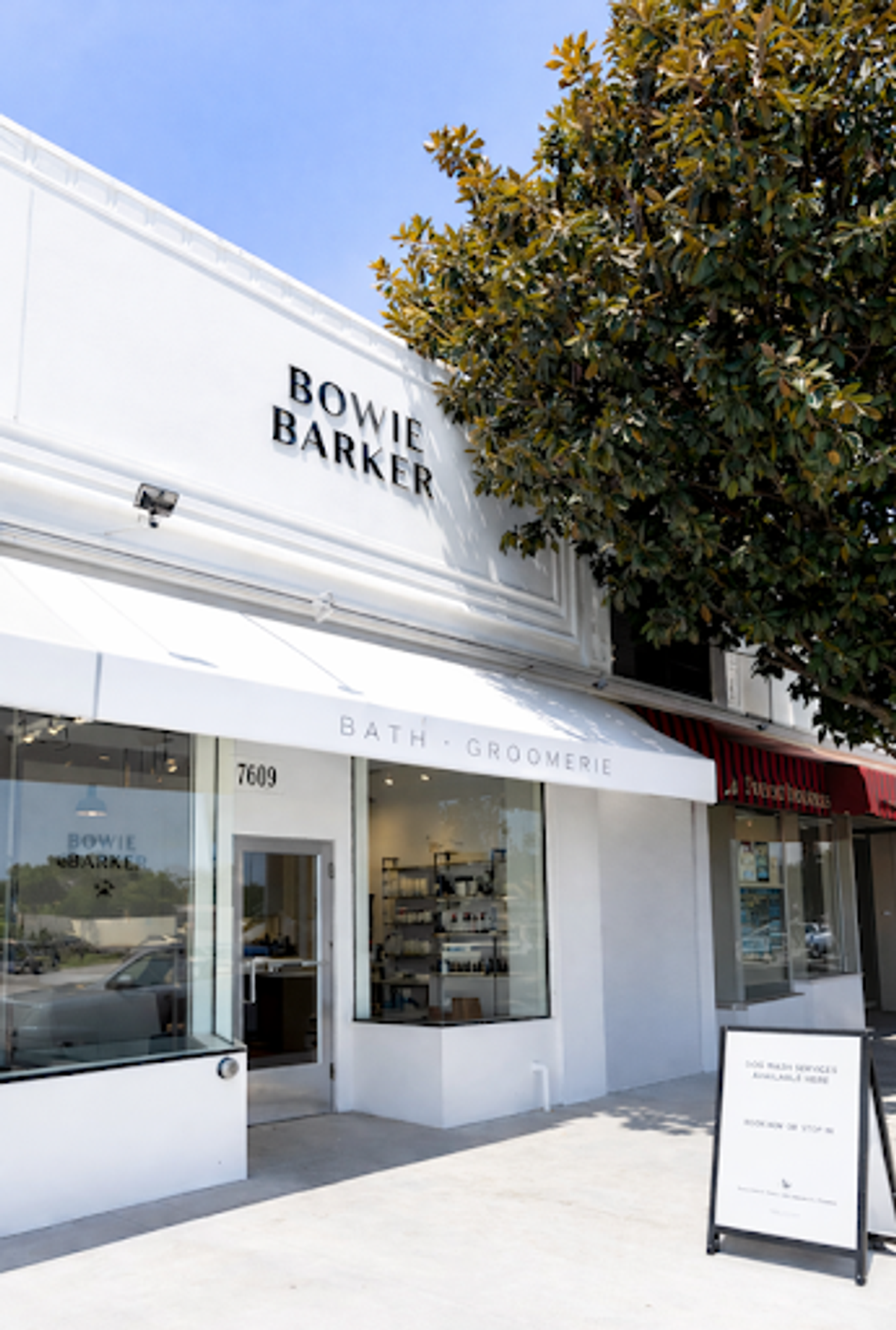 The front of a bowie barker location in Los Angeles 