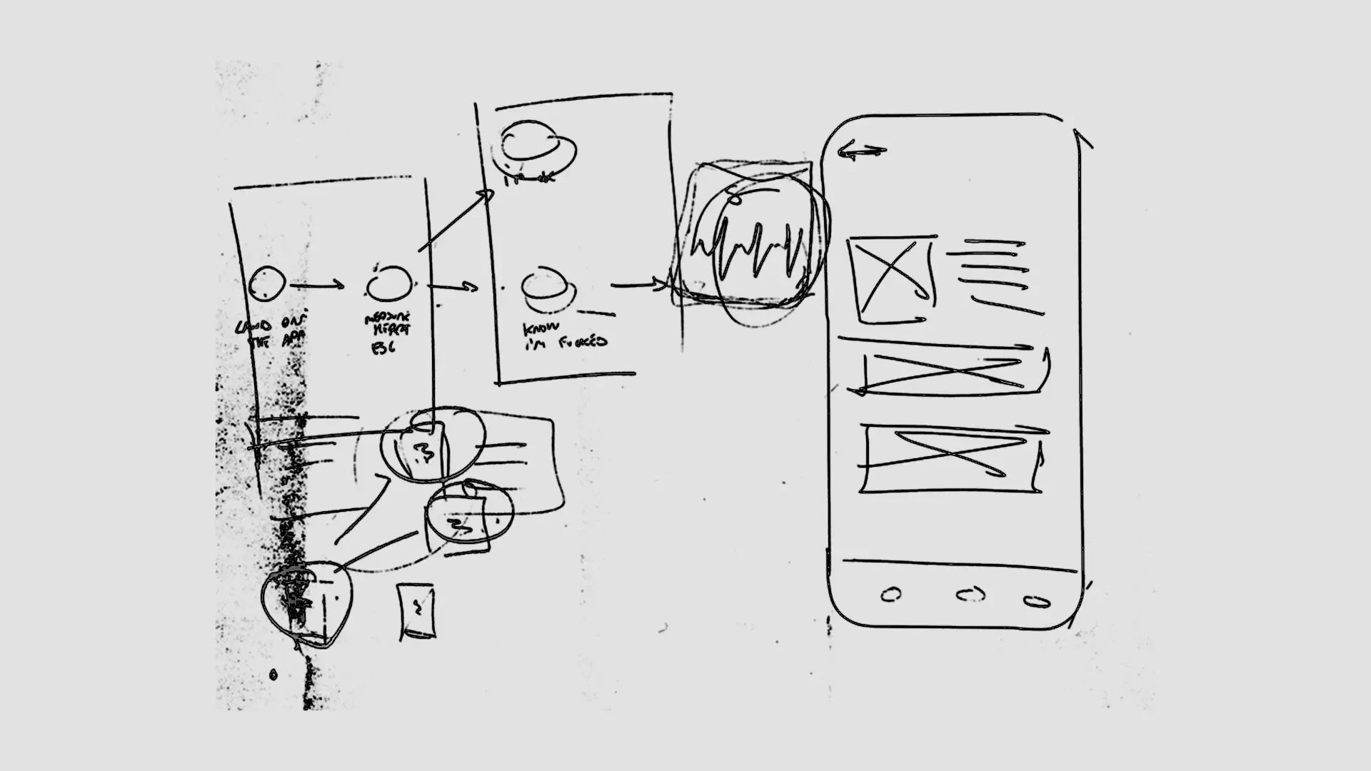 First wireframe sketches