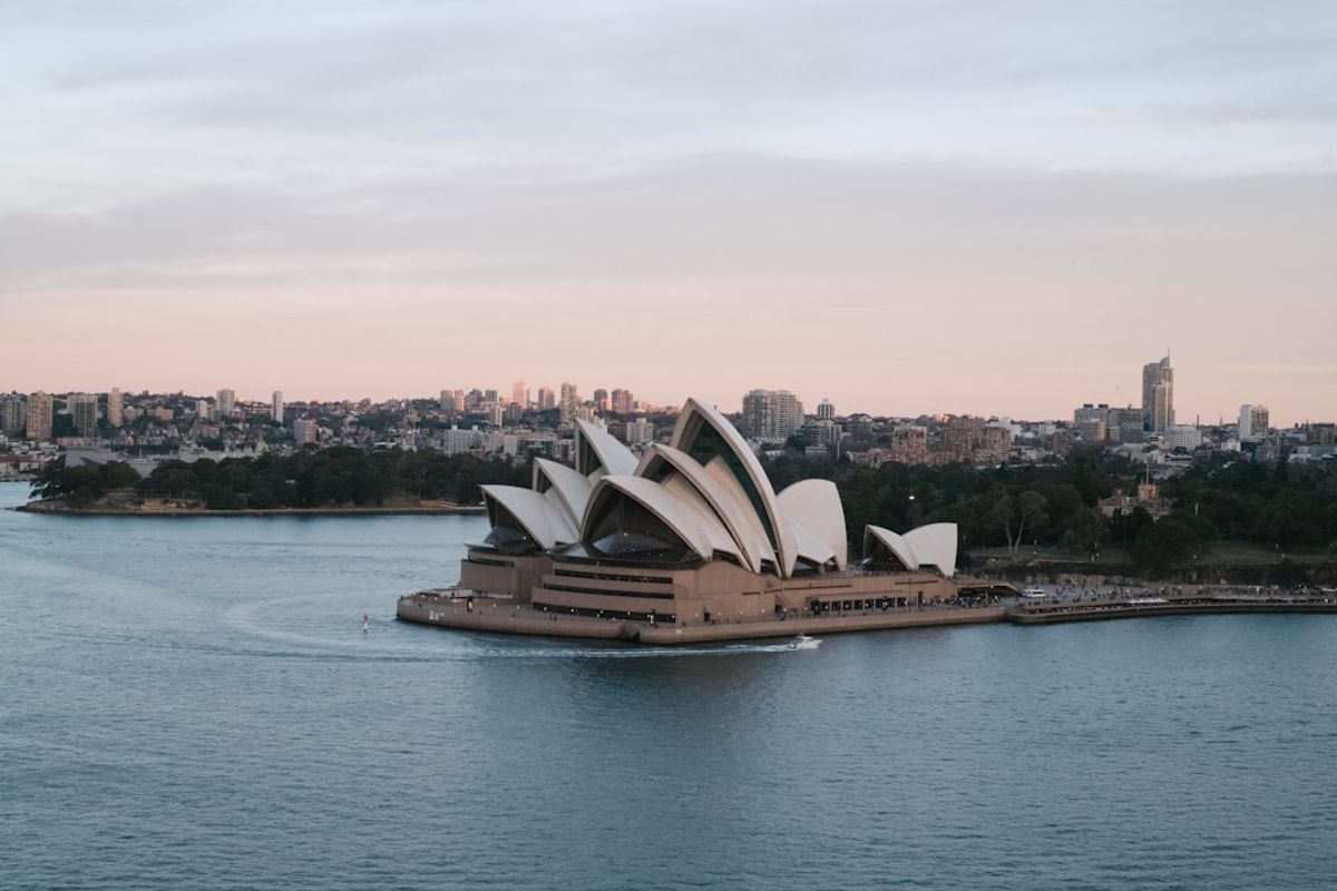 Skyline kota Sydney dan pelabuhannya