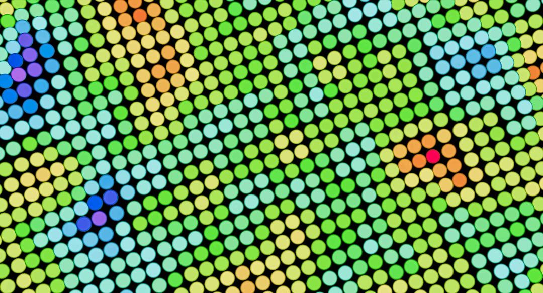 Visualisasi pola data statistik paito warna — distribusi angka per posisi