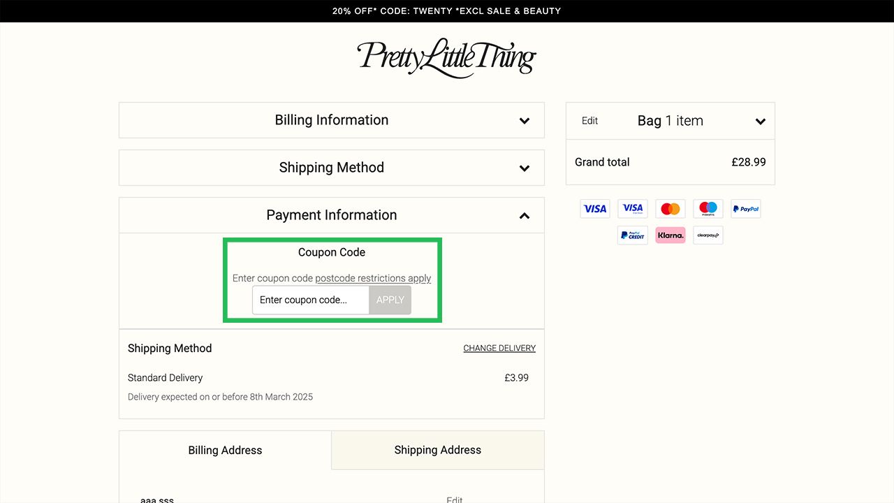 Where to enter your Plt1 discount code