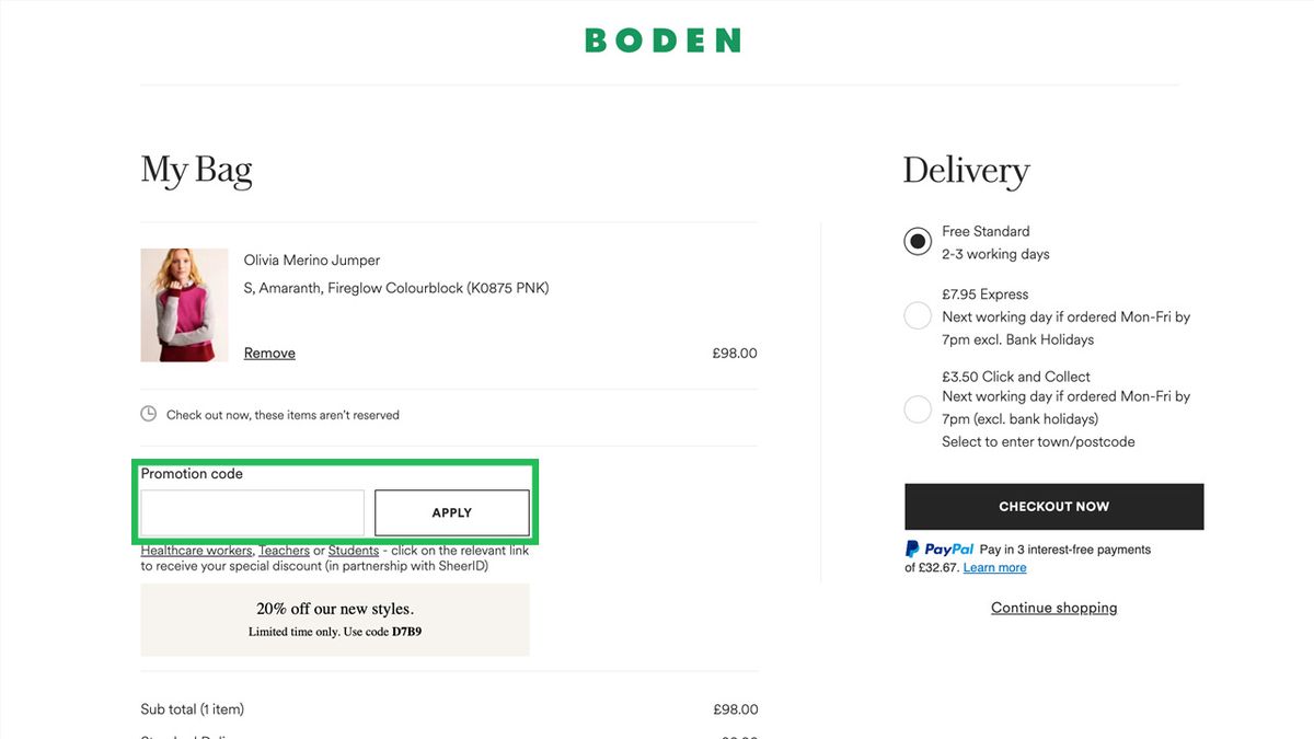Boden Discount Code 15 off in Oct 2025