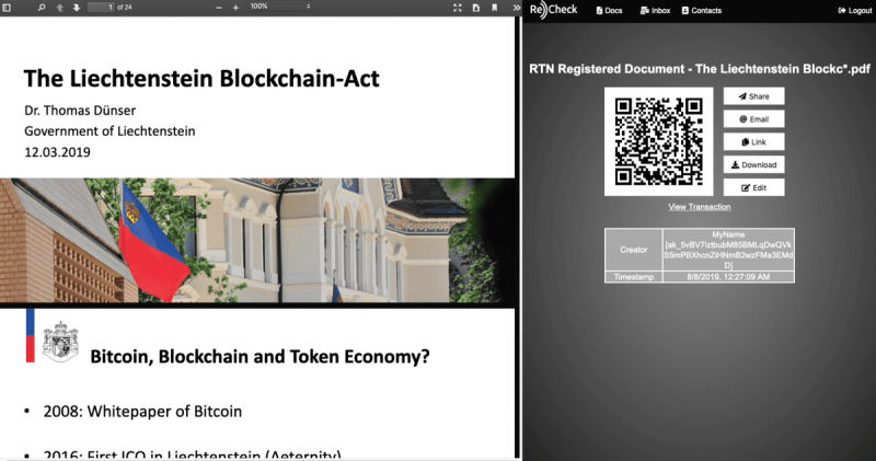 How to test ReCheck Docs (alpha) - tutorial