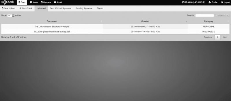 How to test ReCheck Docs (alpha) - tutorial