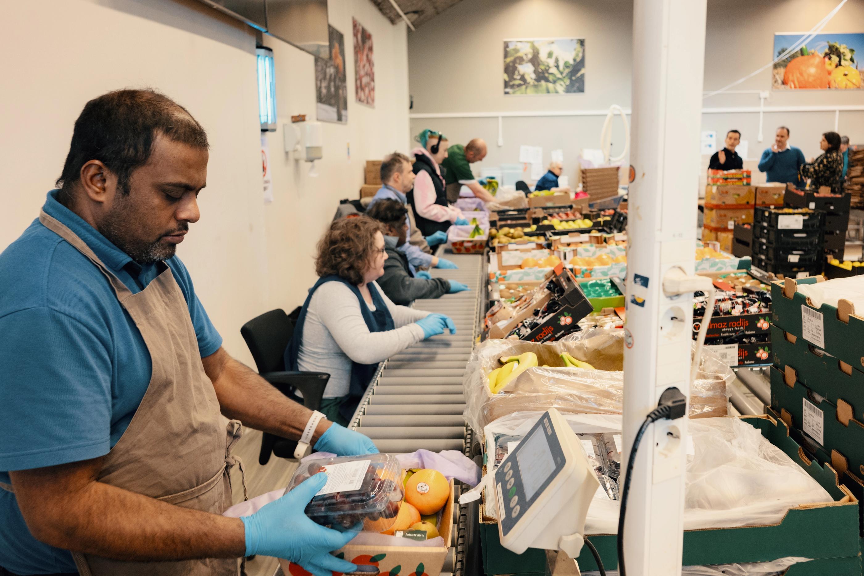 Arbeid på jobbfrukt