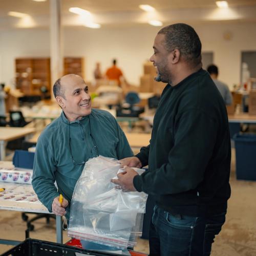 Arbeid på pakkeavdelingen