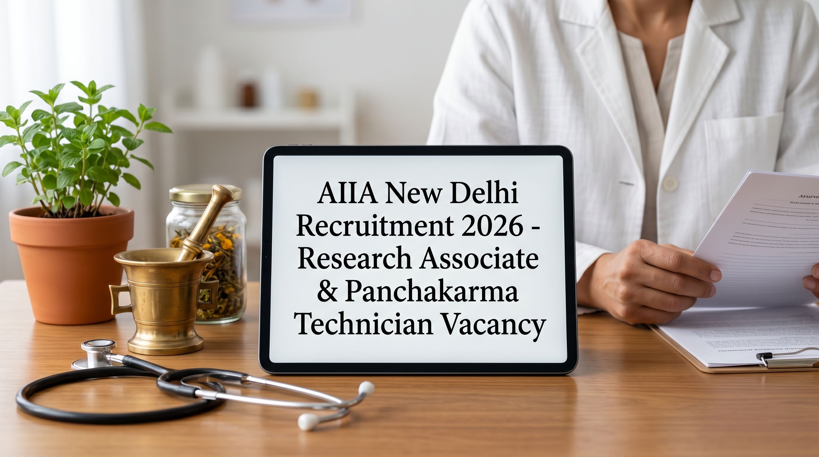 AIIA New Delhi Recruitment 2026 - Research Associate & Panchakarma Technician Vacancy