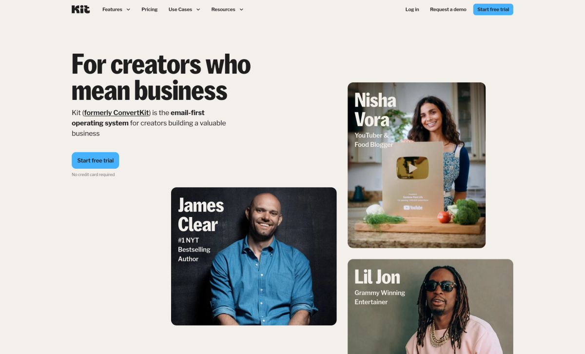 Screenshot of kit.com