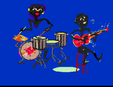 Batterie et guitare