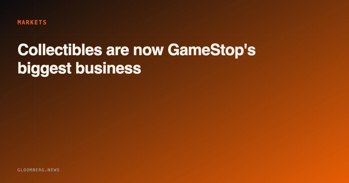 Collectibles are now GameStop's biggest business — and the record profit came from the eBay trade