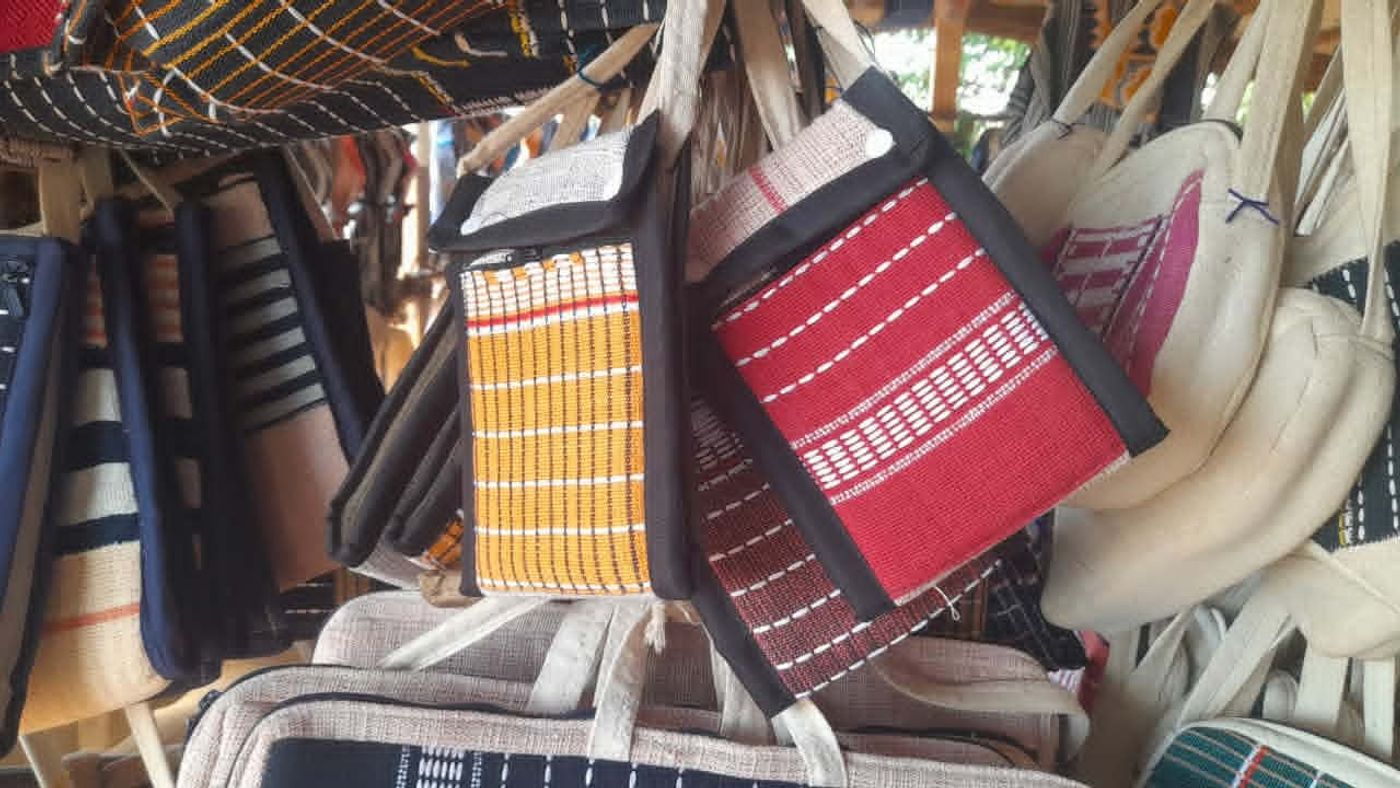 Sac en tissu coloré