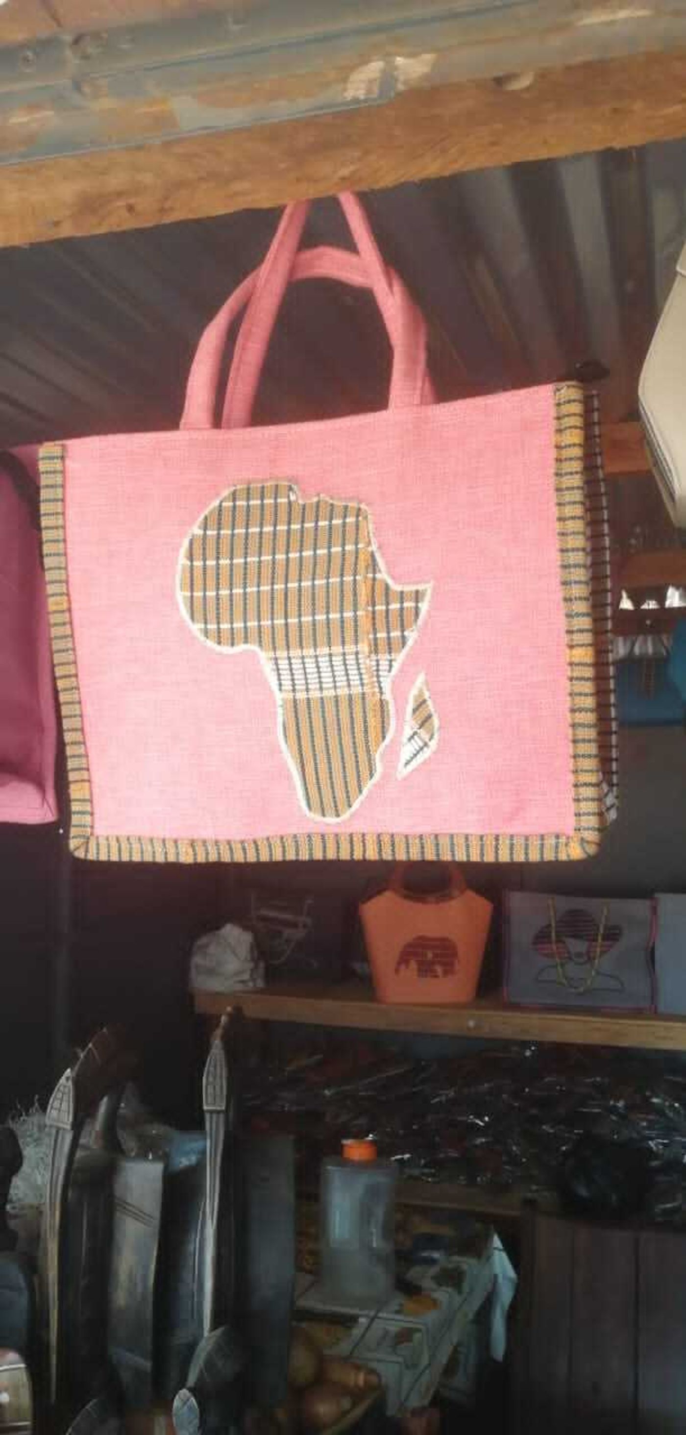 Sac en tissu avec motif Afrique