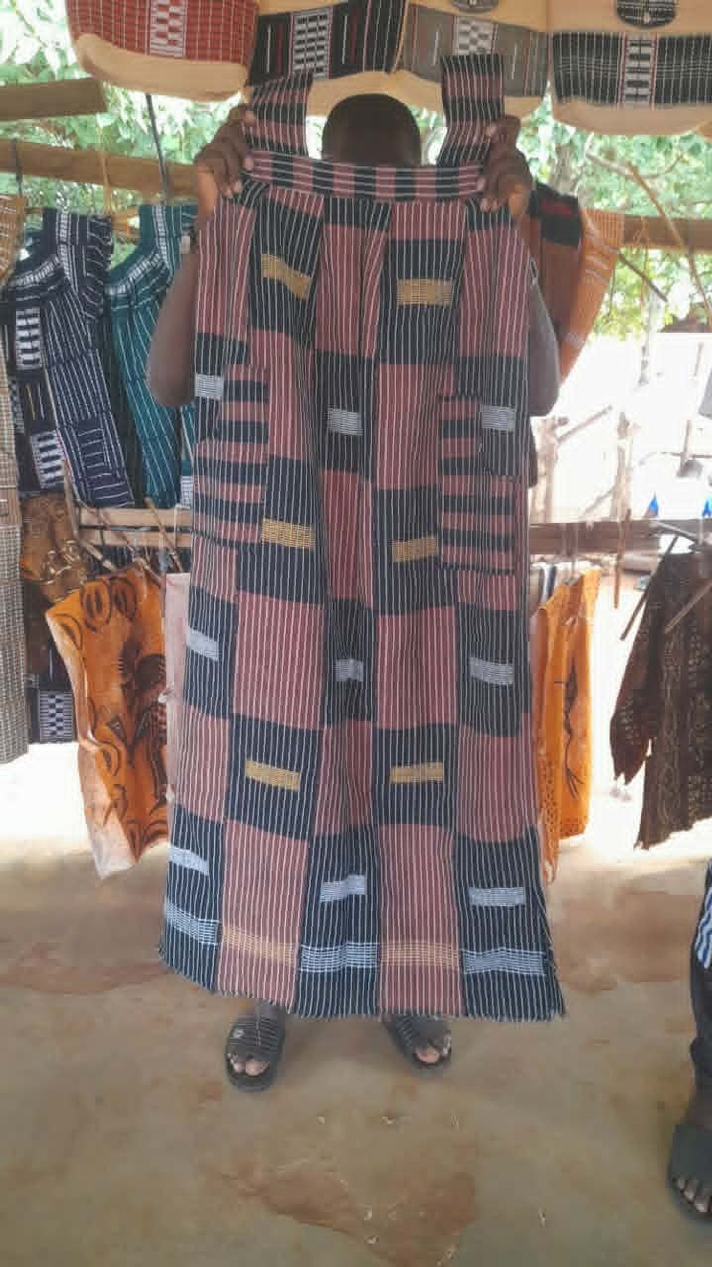 Robe traditionnelle à rayures