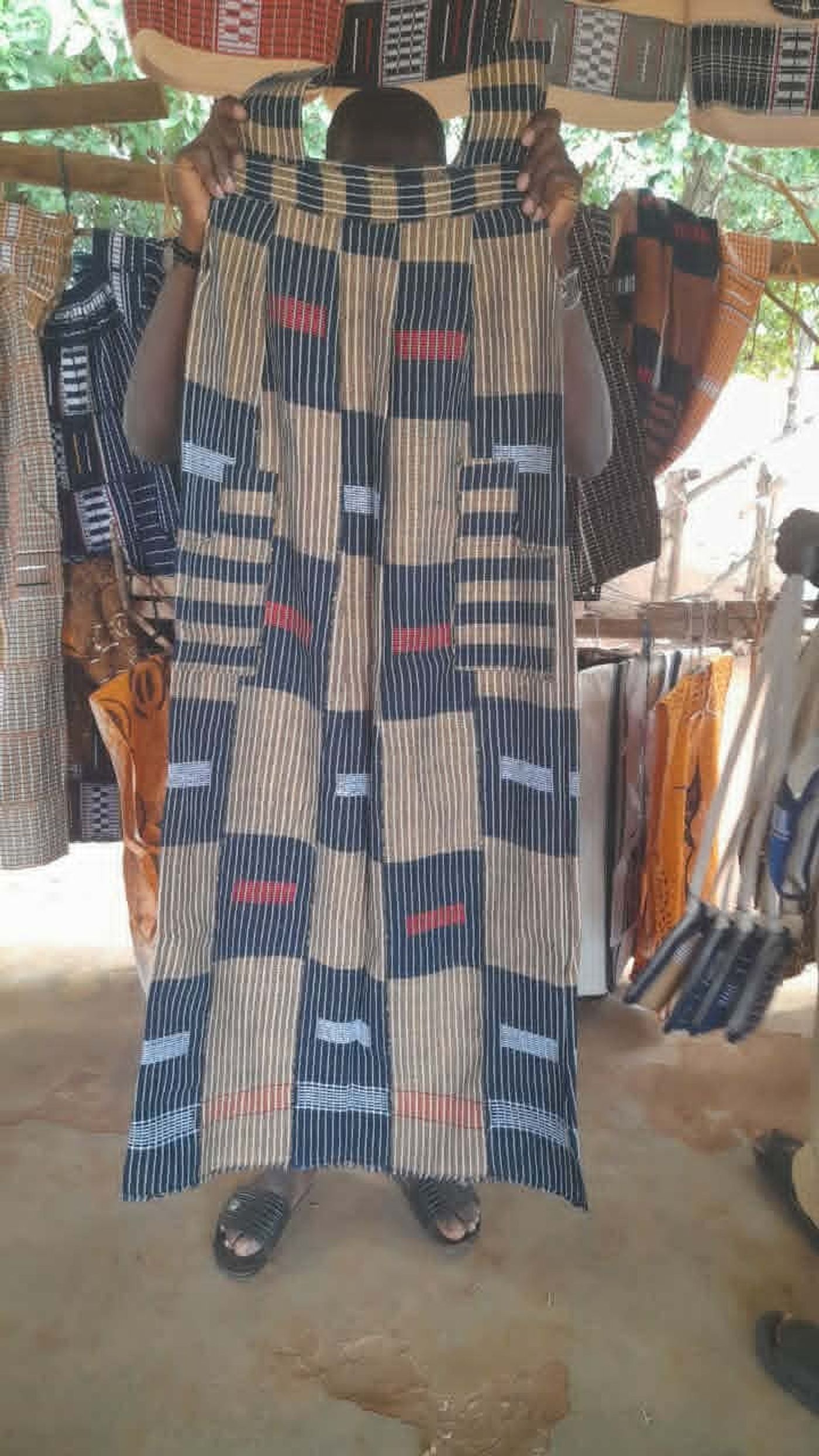 Robe traditionnelle à rayures