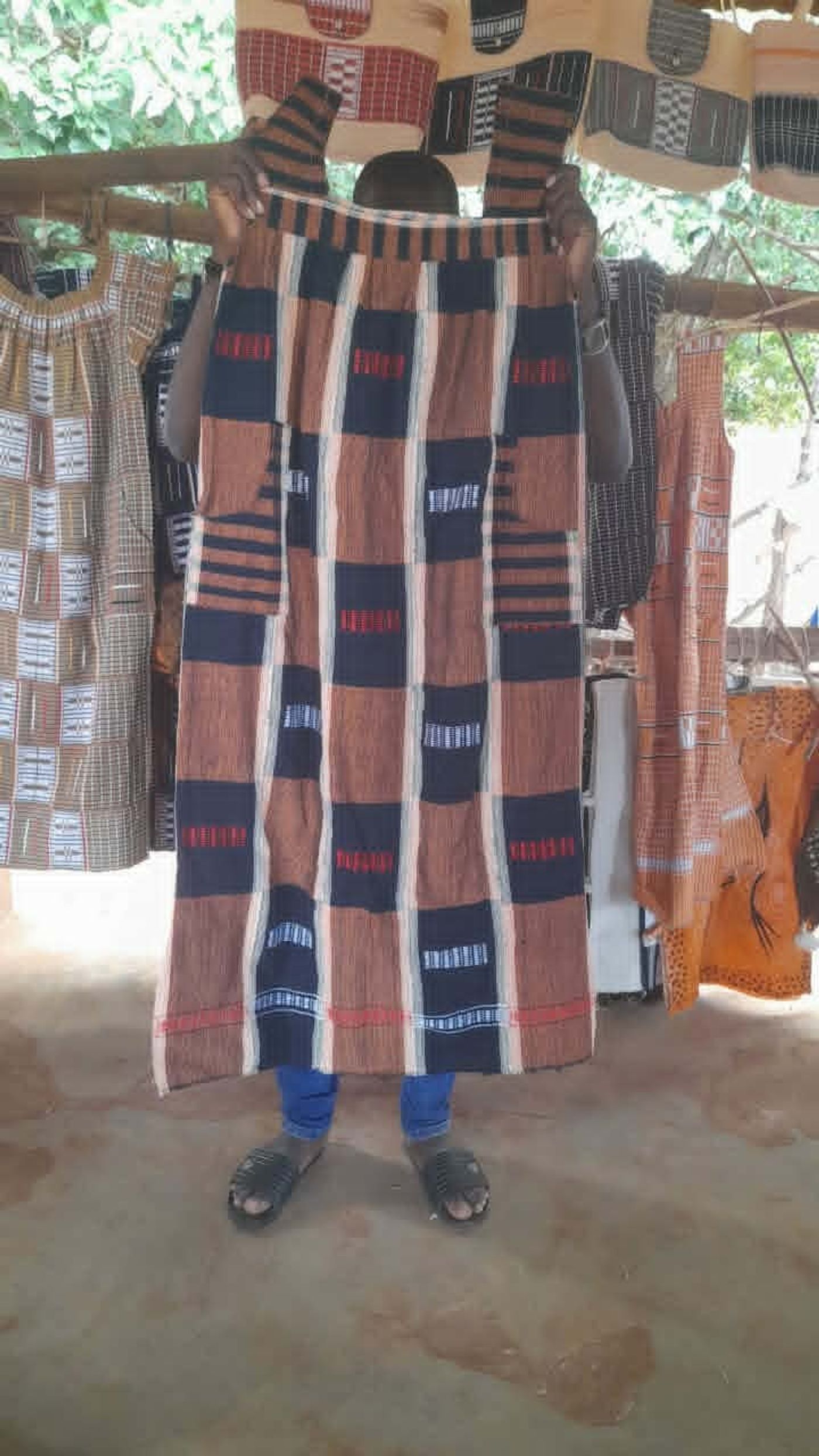 Tissu Traditionnel à Rayures