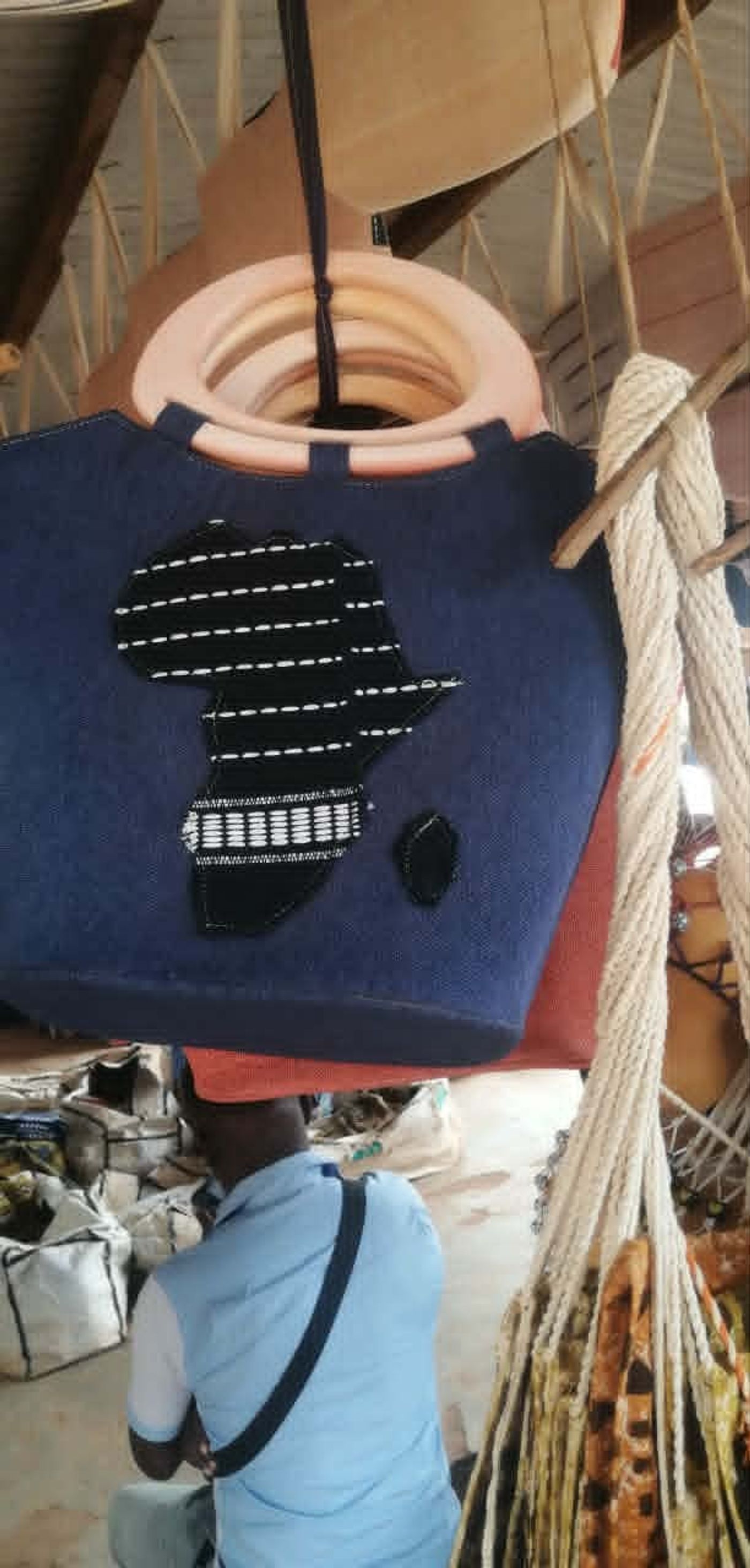 Sac à main avec motif Afrique