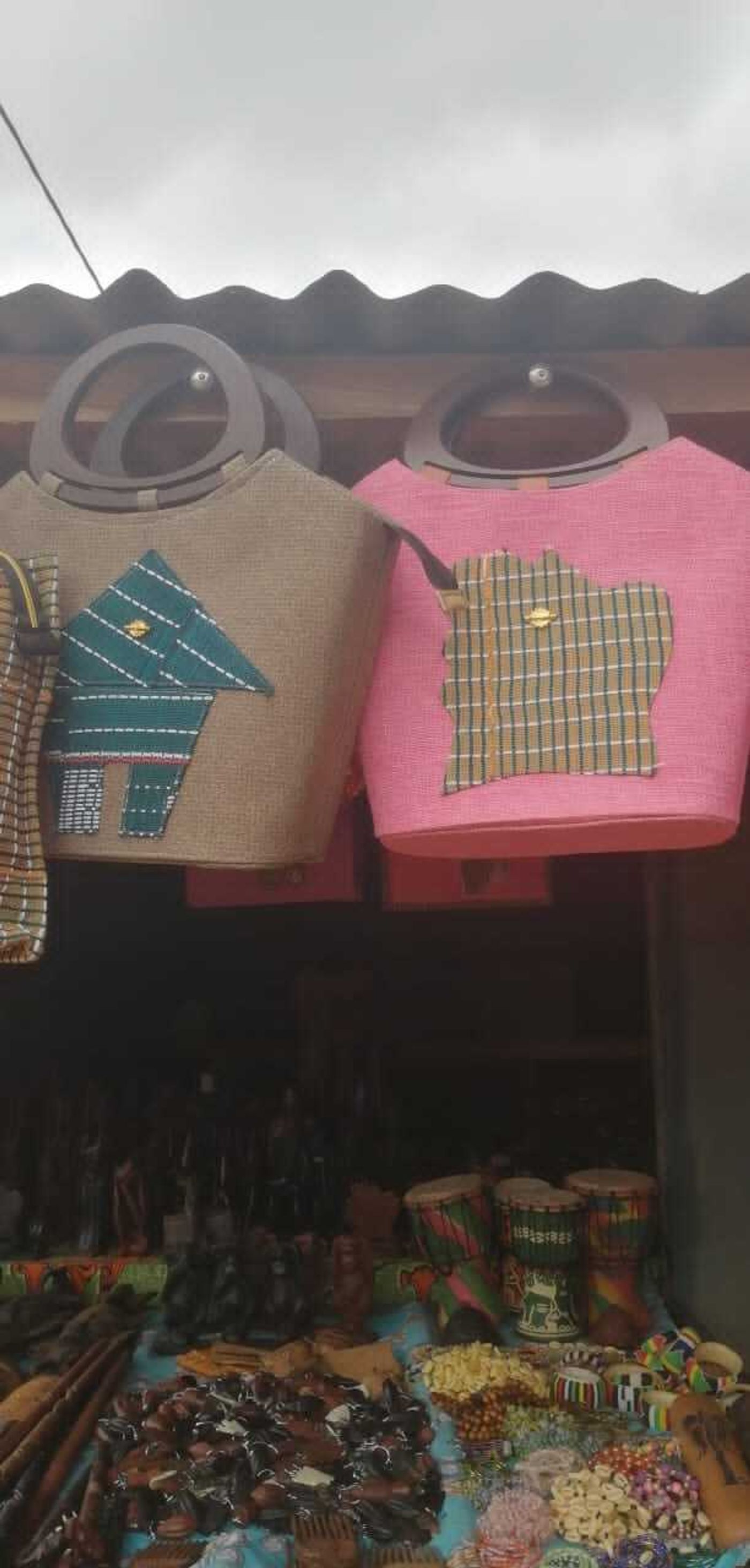 Sac en toile avec motif géométrique