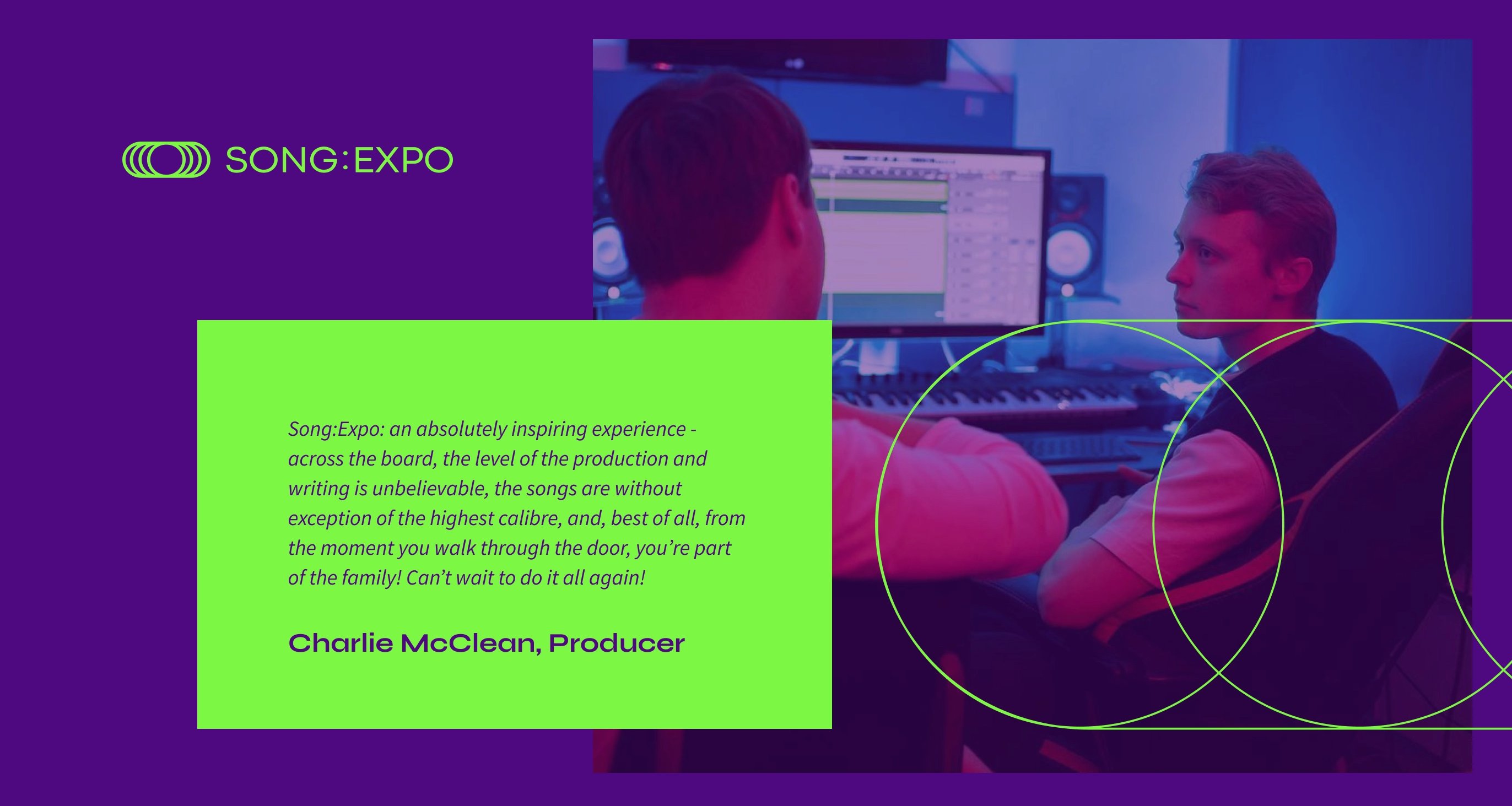 I see music as fluid architecture for Song Expo