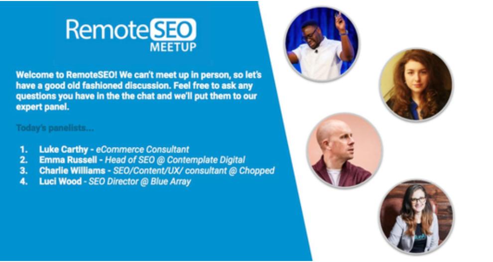 Remote SEO Meet Up - eCommerce SEO