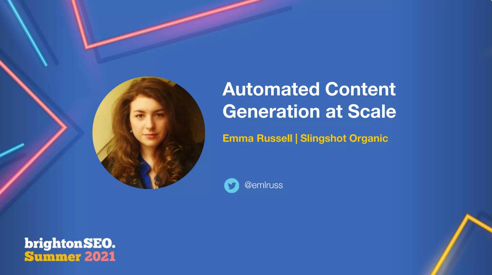 Automated Content Generation at Scale