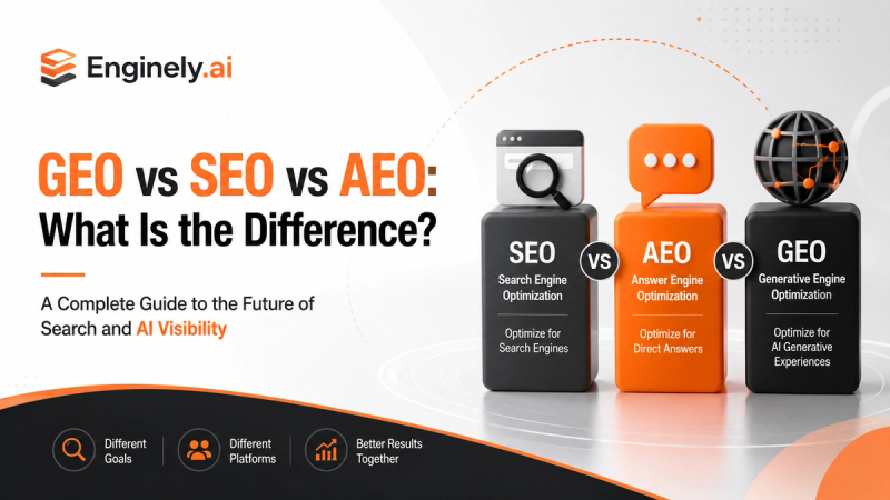 GEO vs SEO vs AEO: What Is the Difference?