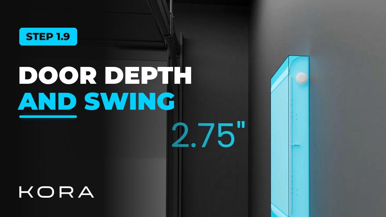 Kora Founders Edition Install 1.9 | Flush-Mount Door Depth and Swing