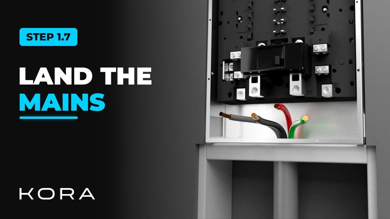 Kora Founders Edition Install 1.7 | Cut, Strip and Land the Mains