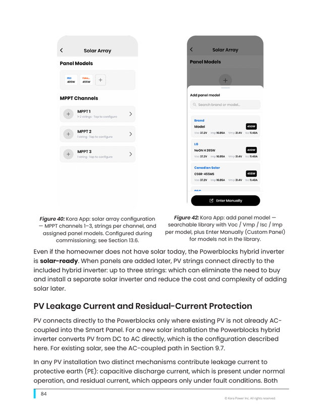 Kora installation manual page 84: 11.7 Future Solar Strings
