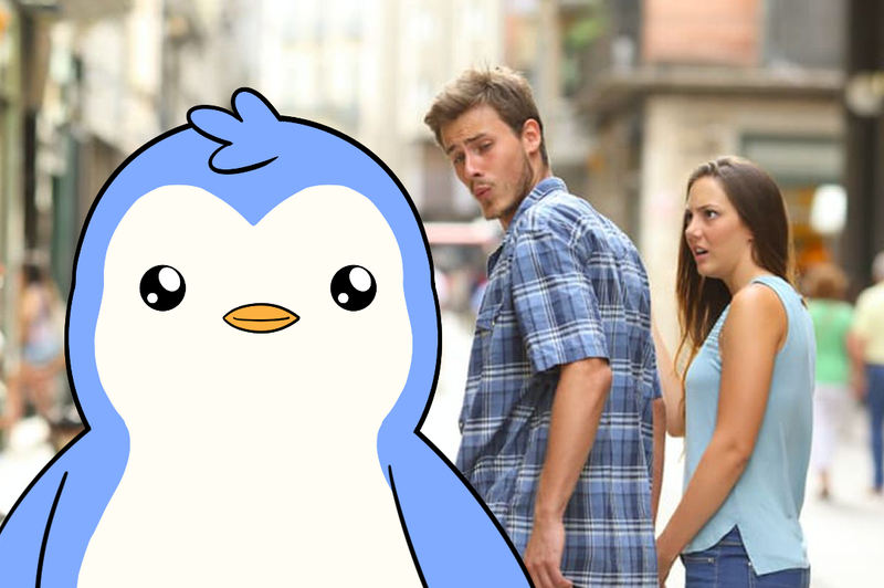 Meme template from the pudgyclassics depot