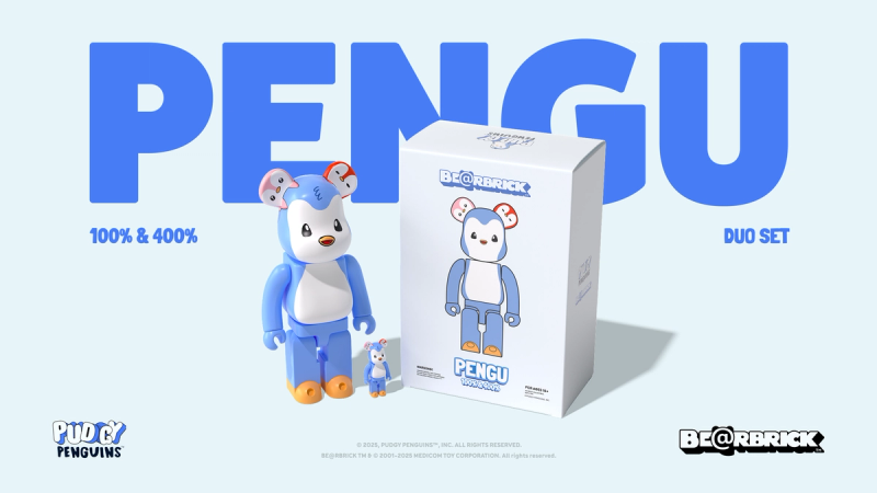 Medicom Toy and Pudgy Penguins Partner for Limited-Edition BE@RBRICKimage