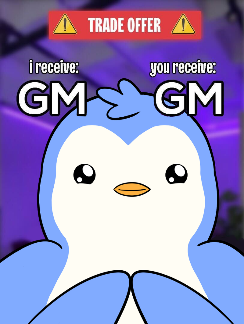 A Pudgy community meme