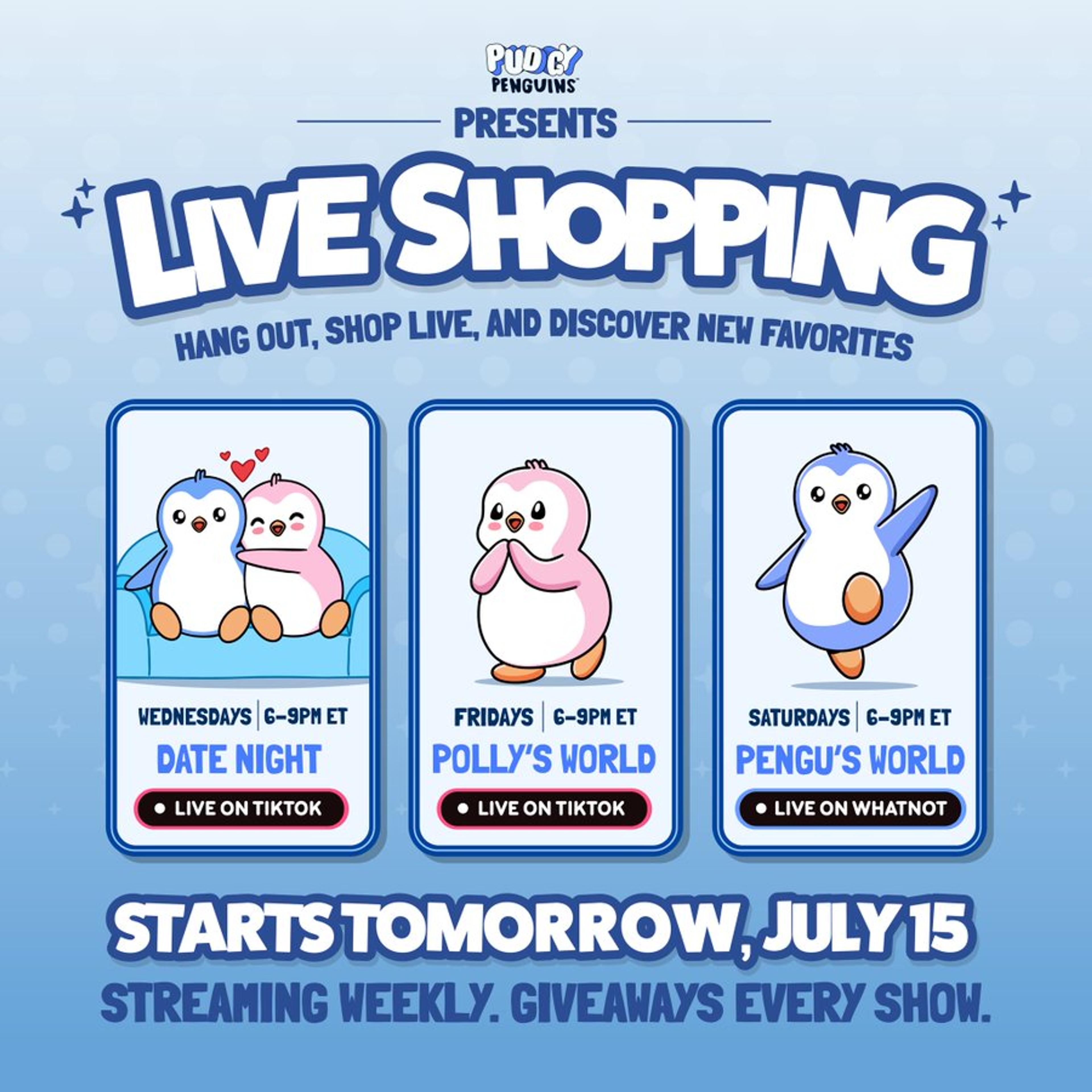 Pudgy Live Shopping