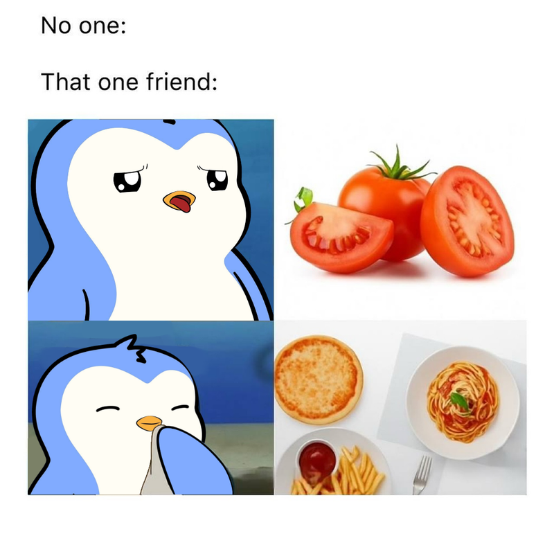 A Pudgy community meme