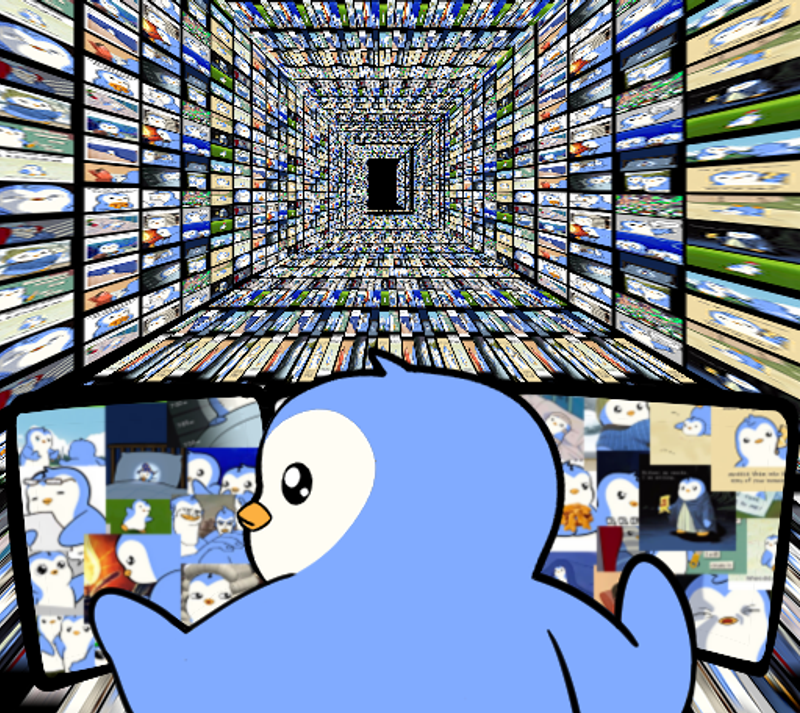 A Pudgy community meme