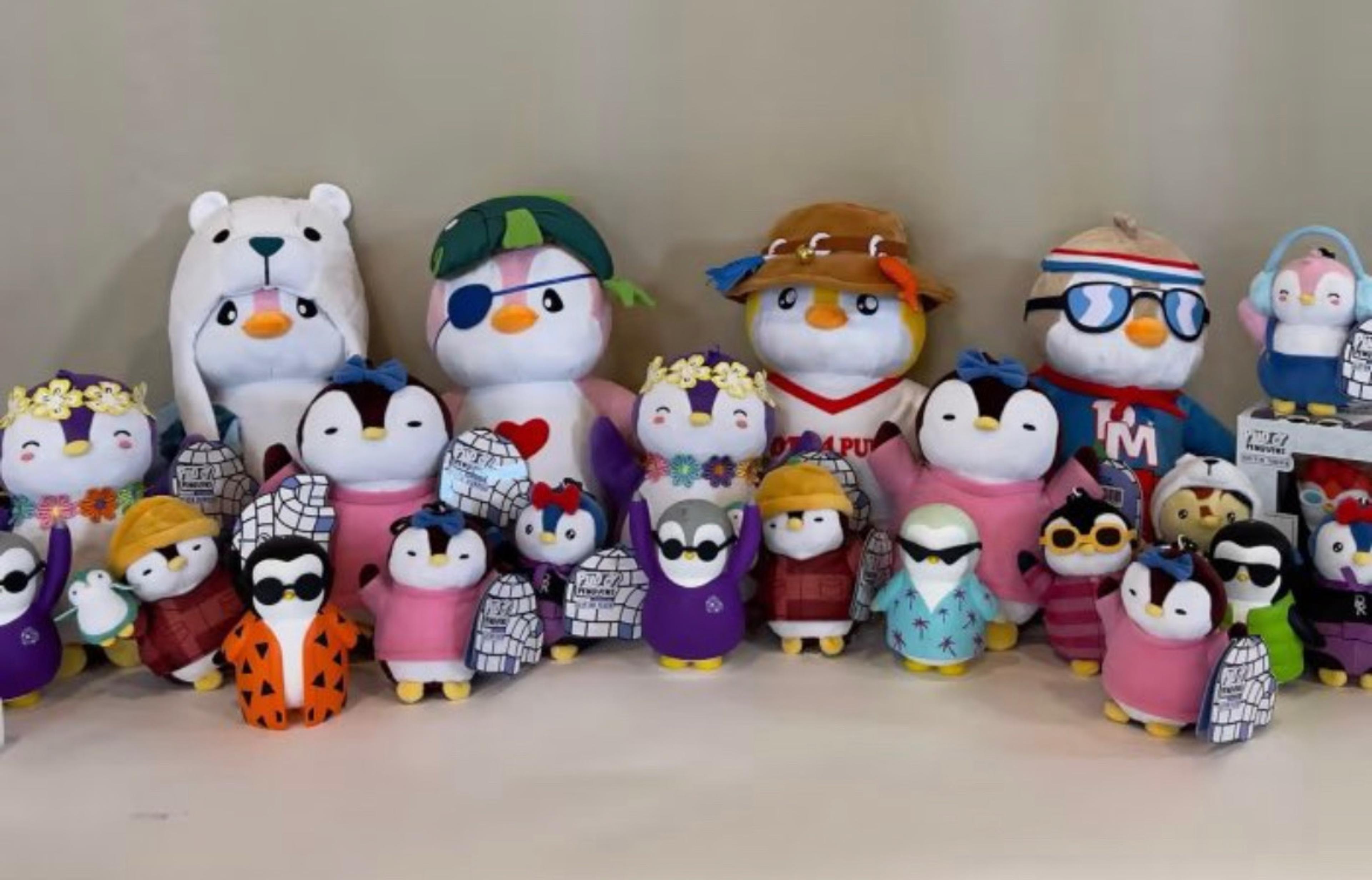 The various toys included in our Pudgy Toyline