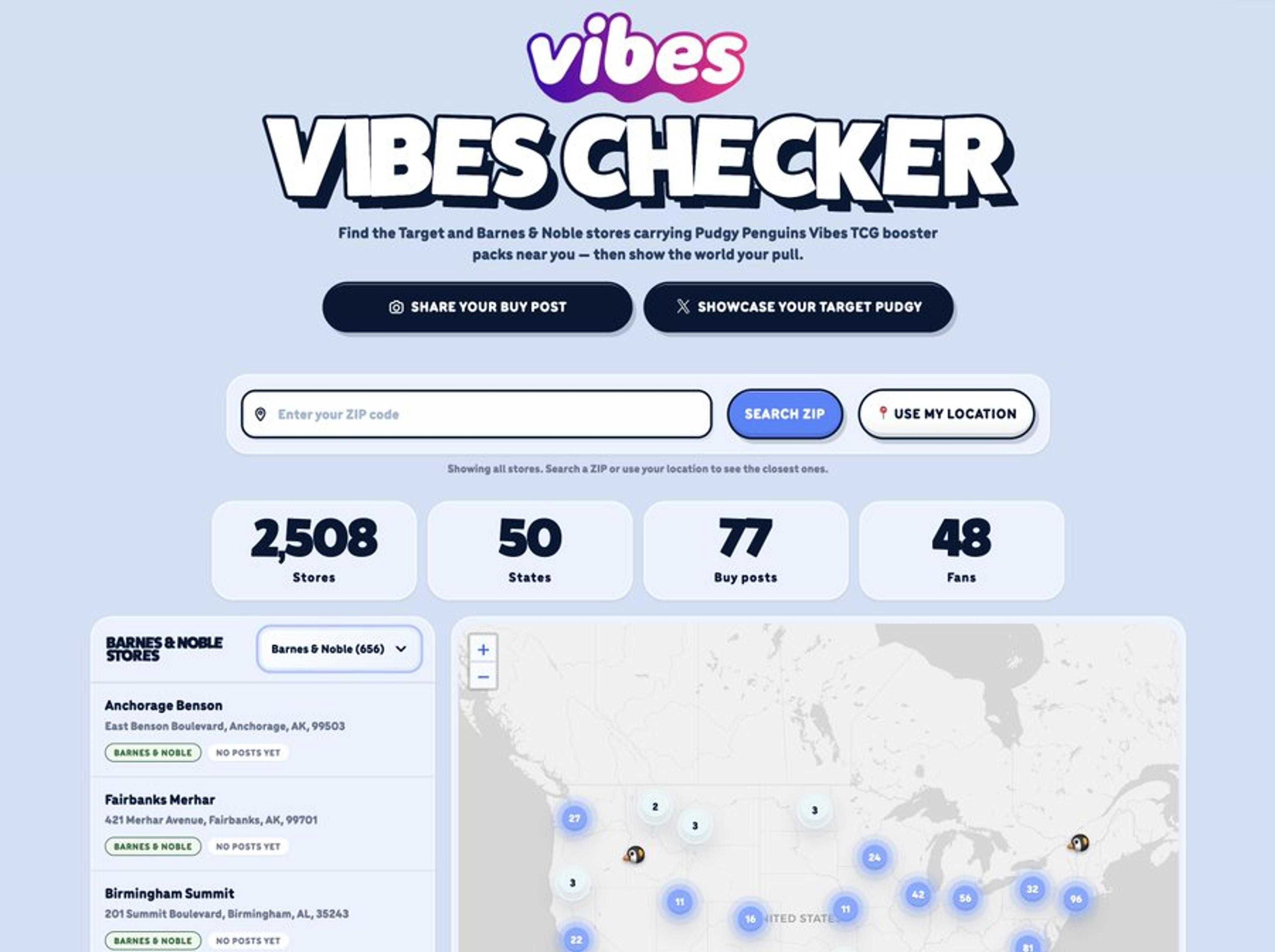 Vibes TCG Store Tracker Cover