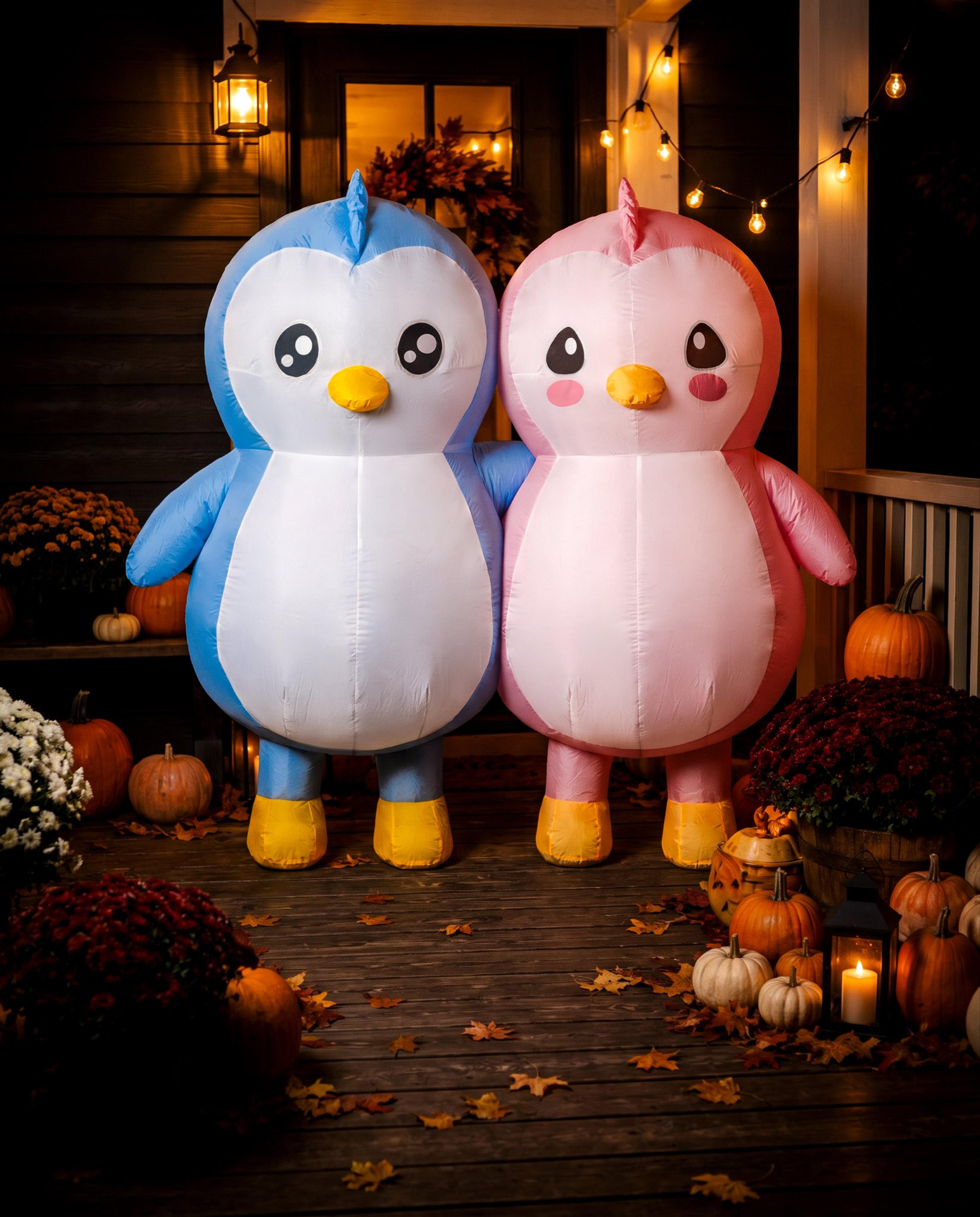 Pudgy Pengu and Polly Halloween Costumes