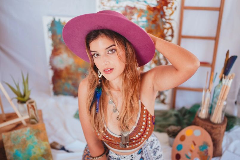 Maquilhagem editorial por Bárbara Santos, criada para uma sessão fotográfica