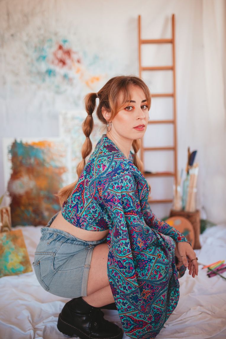 Maquilhagem editorial por Bárbara Santos, criada para uma sessão fotográfica