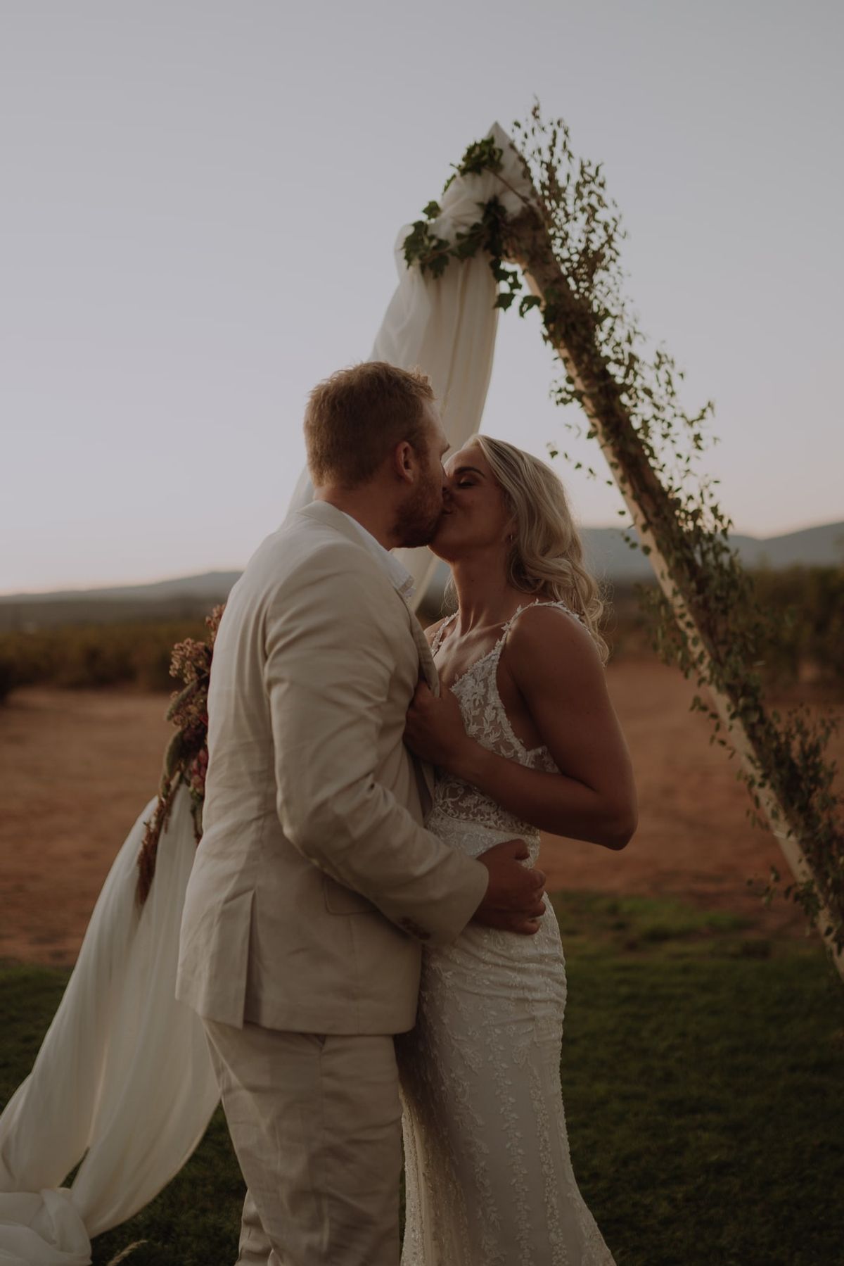 Bridal makeup by Bárbara Santos, photographed on a wedding day in Portugal