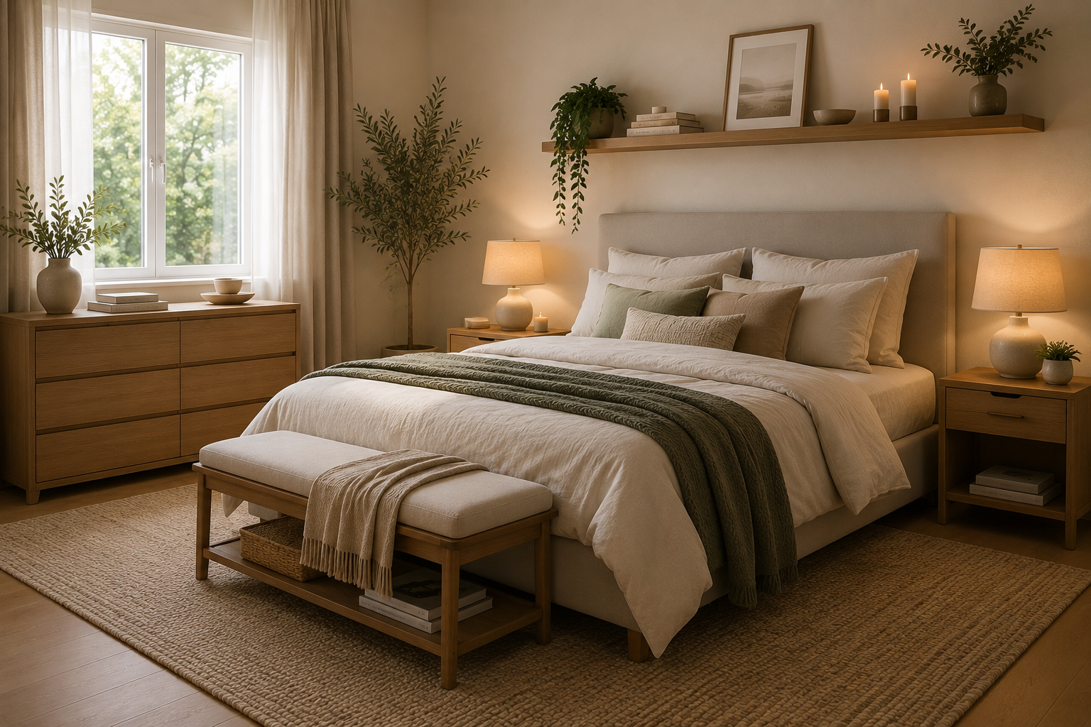 Schlafzimmer – KI-generierte Visualisierung